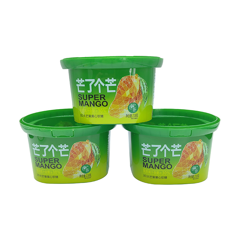 PP IML Plastic Square Ice Cream Bucket