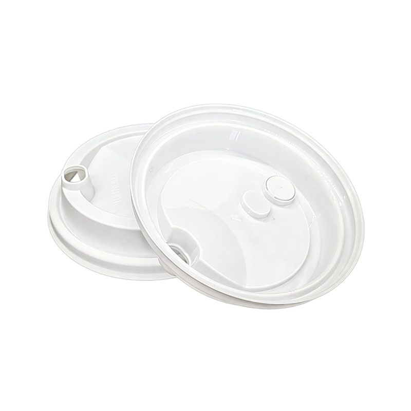 PP Plastic Flat Lid for Milk Tea Cup