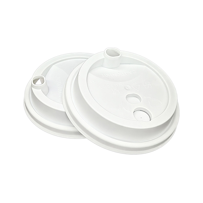 PP Plastic Flat Lid for Milk Tea Cup