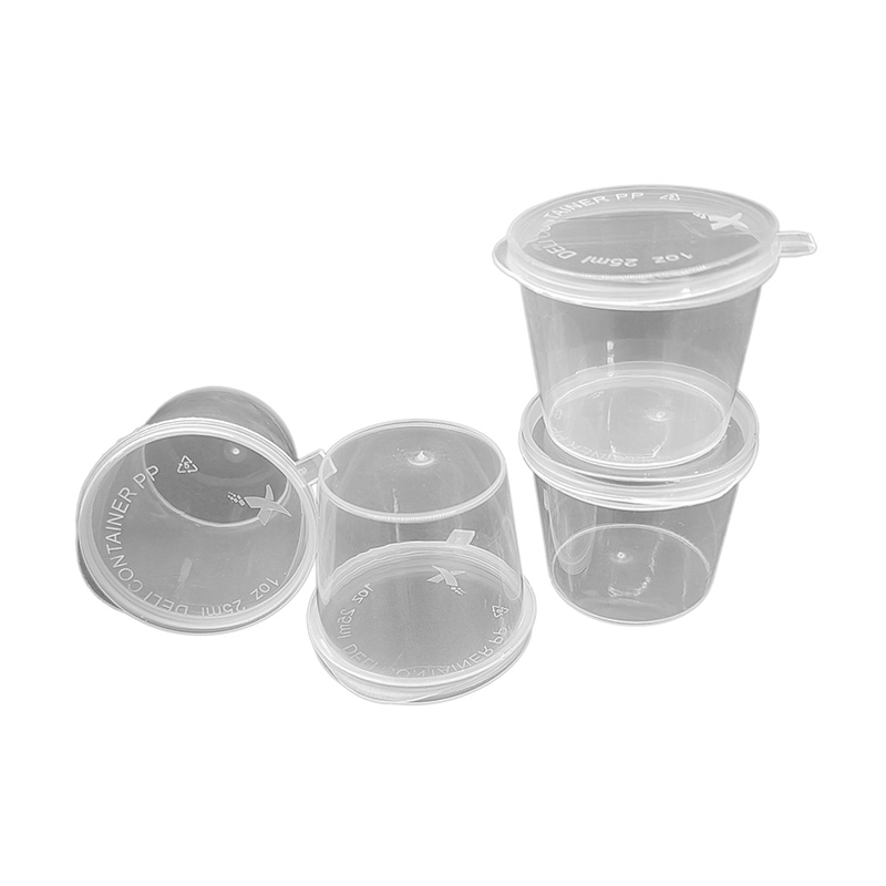 PP Plastic Hinged Sauce Cup